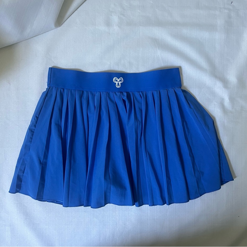 TNA Blue Pleated Skirt